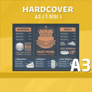 Papan Menu Retoran / Hard Cover Menu / Menu Board
