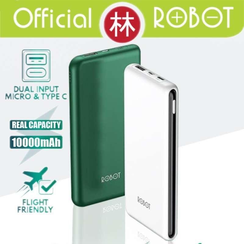 PowerBank ROBOT 10000mah RT180 2.1A Dual Input Port Type C 4