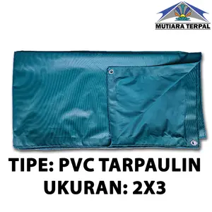 Terpal Karet PVC Hijau Ukuran 2x3