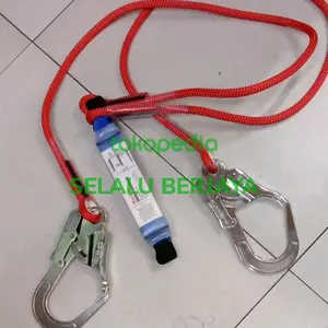 haidar lanyard absober karmatel double hook