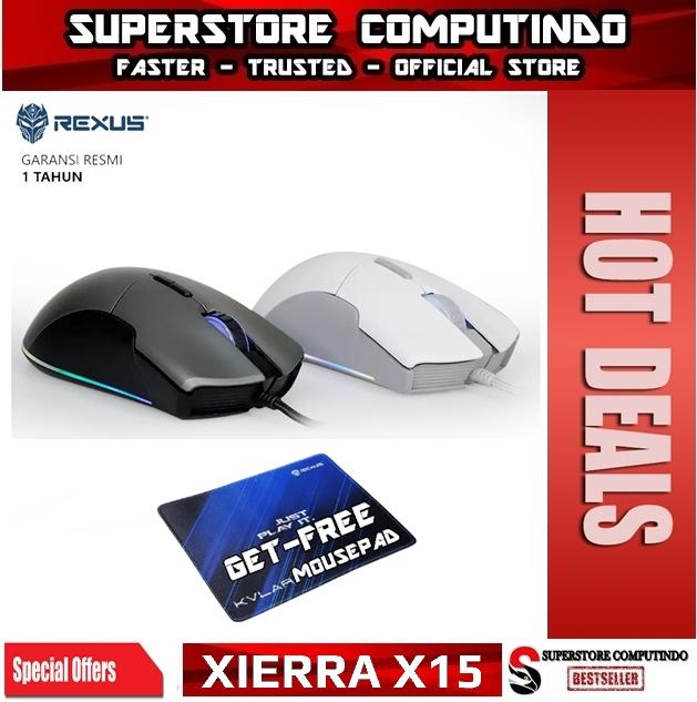 Gambar Rexus Xierra X15 RGB Gaming Mouse - Putih dari SuperstoreComputindo Kota Administrasi Jakarta Pusat Tokopedia