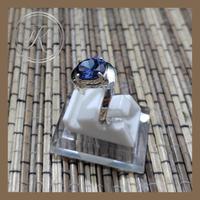 Gambar CUSTOM CINCIN PERAK WANITA SIMPEL BATU NATURAL BLUE SAFIR dari toko perak kotagede silver Kota Yogyakarta 2 Tokopedia