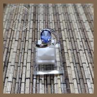Gambar CUSTOM CINCIN PERAK WANITA SIMPEL BATU NATURAL BLUE SAFIR dari toko perak kotagede silver Kota Yogyakarta 1 Tokopedia