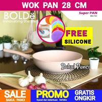 Gambar BOLDe SUPER PAN WOK (WAJAN) 28cm - Beige - Penggorengan Frypan Granite dari Bakul Panci_NEW Kota Surabaya 1 Tokopedia