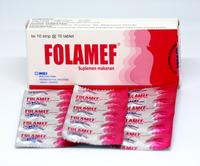 Gambar FOLAMEF Asam Folat 400 mcg Tablet Suplemen Kesehatan Wanita Hamil (10 Strip) dari Mega Esa Store Kota Administrasi Jakarta Utara 3 Tokopedia