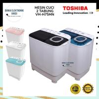 Gambar MESIN CUCI TOSHIBA VH-H75MN VH 75 MN 2 TABUNG 6,5 KG JET SPIN dari Dunia Elektronik Mall Kota Bekasi 1 Tokopedia