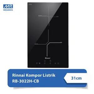 Rinnai Kompor Tanam Listrik 2 Tungku RB3022HCB / RB-3022H-CB 31cm