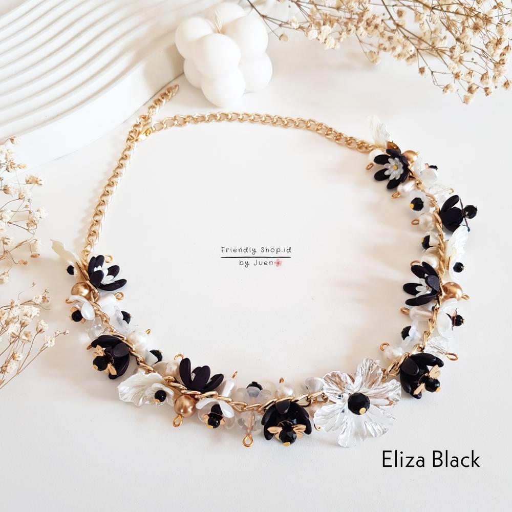 NECKLACE PREMIUM ELIZA / KALUNG MANIK / KALUNG HIJAB /KALUNG KRISTAL - Eliza Blue, Necklace