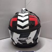 Gambar Helm Zeus ZS-913 Black BF2 Red Dual Sport New!! - M dari Bike Master Kota Bandung 5 Tokopedia
