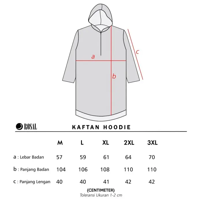 Gamis Hoodie Rompi Sholat kaos kurta jubah koko baju muslim pria ROSAL 4
