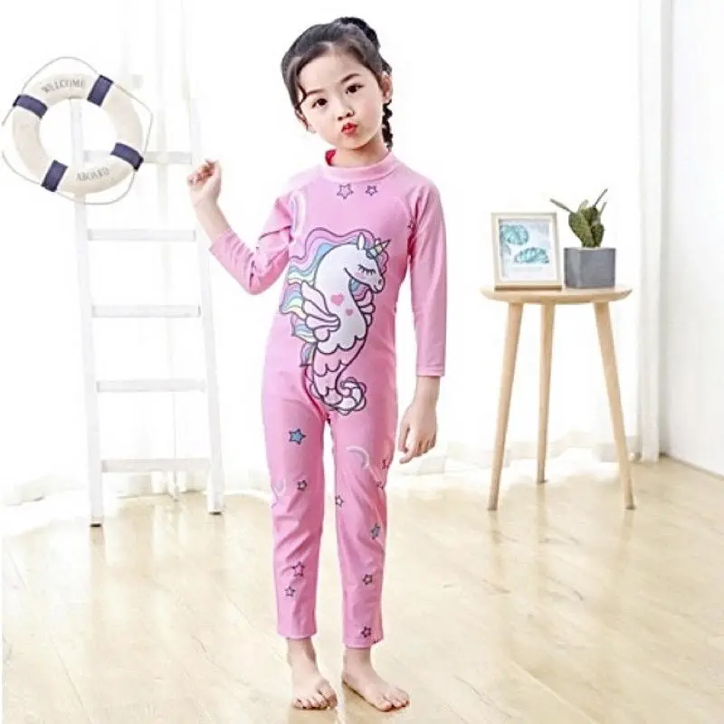Baju renang anak panjang hadiah ulang tahun lengan panjang 0