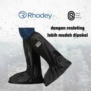 Cover Pelindung Sepatu Anti Air Hujan Banjir bahan PVC Waterproof L XL