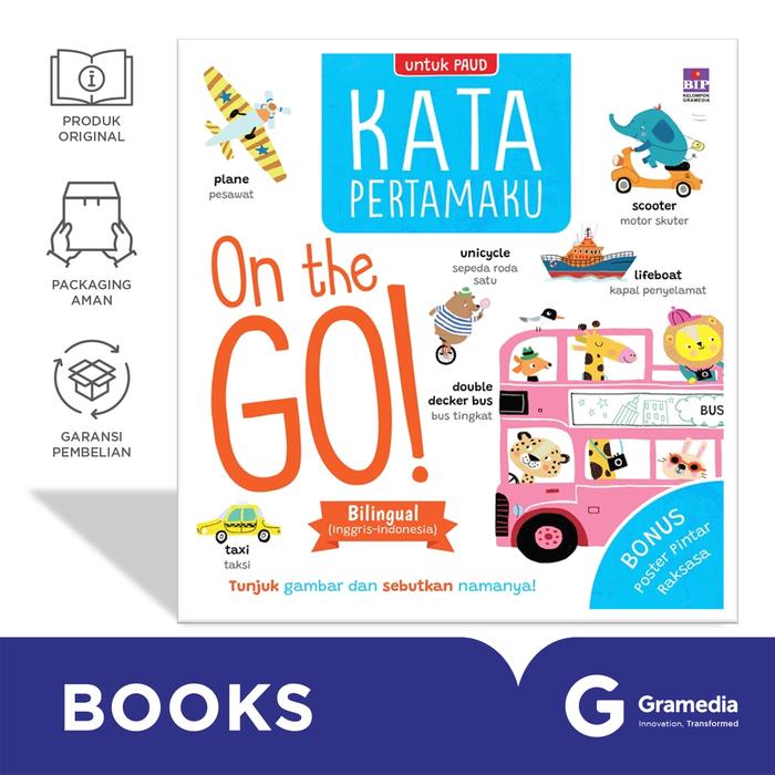 Gambar Kata Pertamaku: On the Go! dari Gramedia Kota Administrasi Jakarta Timur Tokopedia