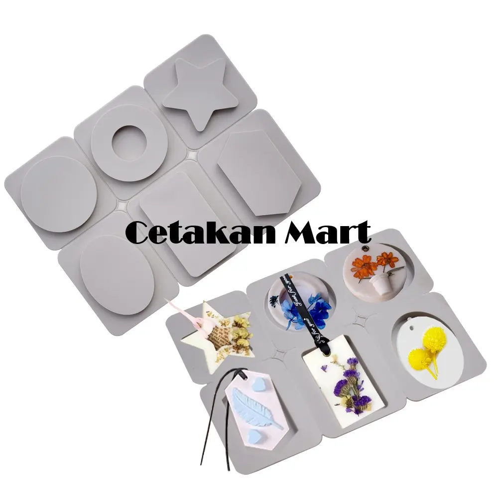 CM Cetakan Lilin Wax Mix Hexa 6 cav Silikon