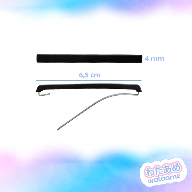 Jepit Rambut Simple Korea Clip Polos Klip Plastik 2