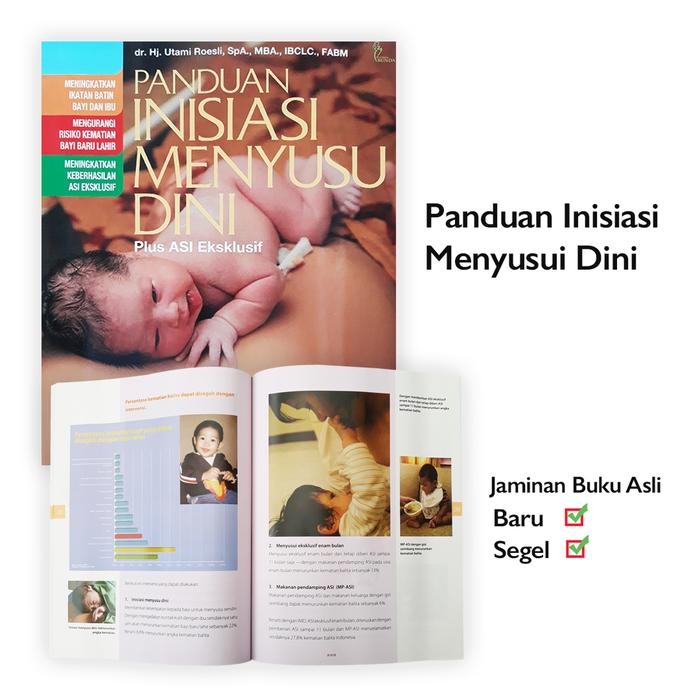 Gambar Buku Panduan Inisiasi Menyusu Dini Plus ASI Eksklusif Utami Roesli Pustaka Bunda dari Sahabat Buku Anak Kab. Tangerang Tokopedia