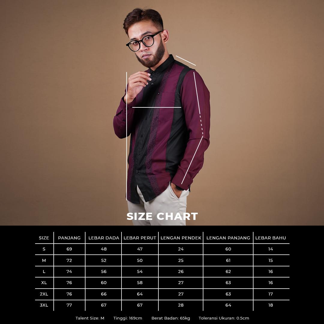 Koko Fadkhera RAUF kemeja koko modern baju koko pria kemeja pria merah