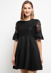 Gambar FAME - Dress Wanita Fit & Flare Black - 9511022 - S dari FAME Official Kota Surabaya 1 Tokopedia