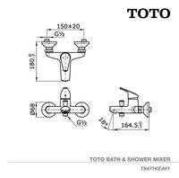 Gambar TOTO Shower Mixer TX471KEAV1 | Shower Mandi - Kran - Keran Shower dari TOTO Indonesia Kota Tangerang 2 Tokopedia