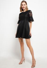Gambar FAME - Dress Wanita Fit & Flare Black - 9511022 - S dari FAME Official Kota Surabaya 4 Tokopedia
