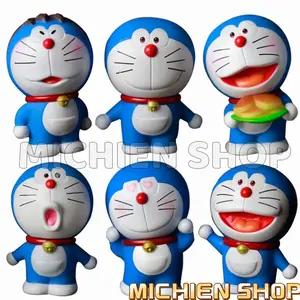 MAINAN FIGURE DORAEMON SERIES SET 6 PCS PAJANGAN MINIATUR TOPPER CAKE