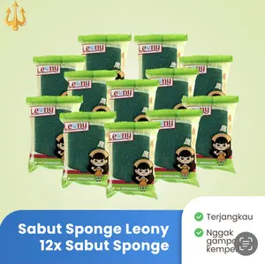 Sabut Spons Leony / Sponge Cuci Piring Leony per LUSIN