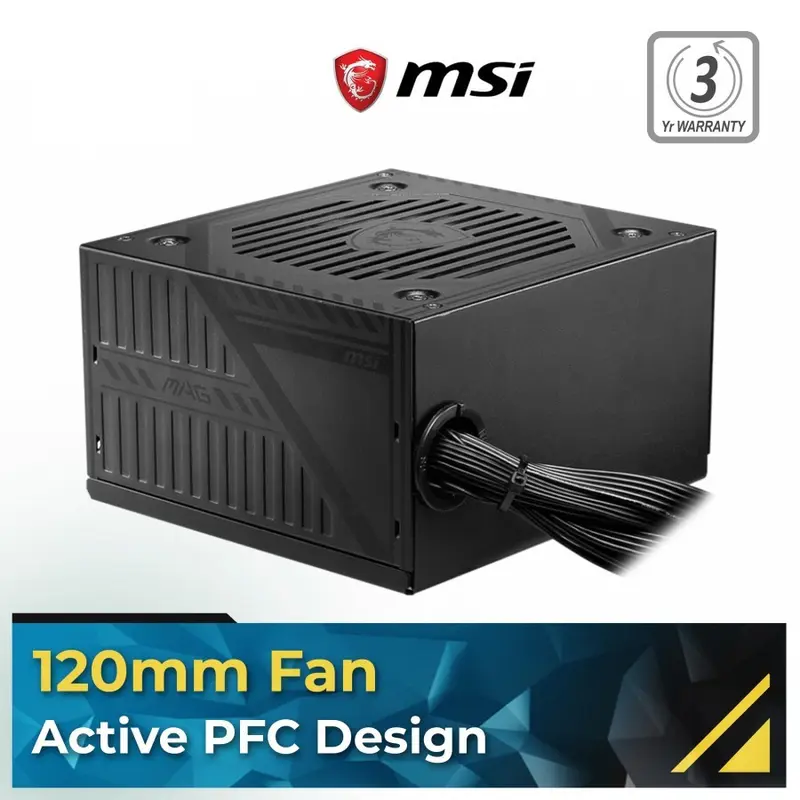 PSU MSI MAG A600DN 600W 80 PLUS 1