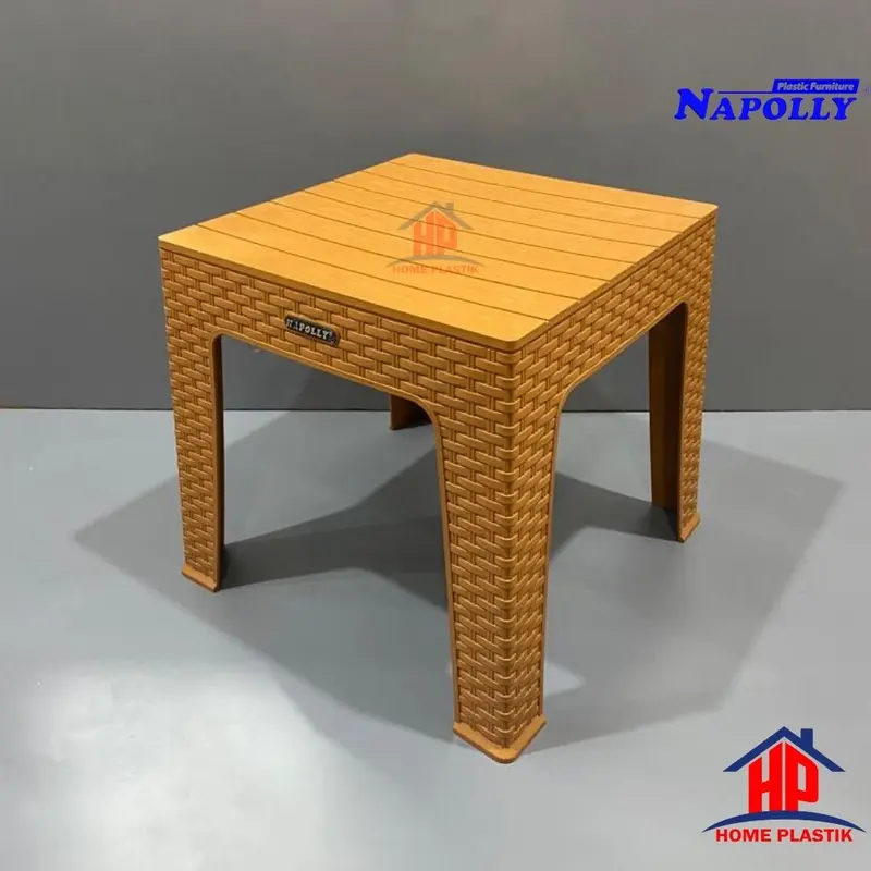 NAPOLLY - Meja Taman Rattan MRS Mapan 4545 / Meja Tamu / Meja Sudut 0