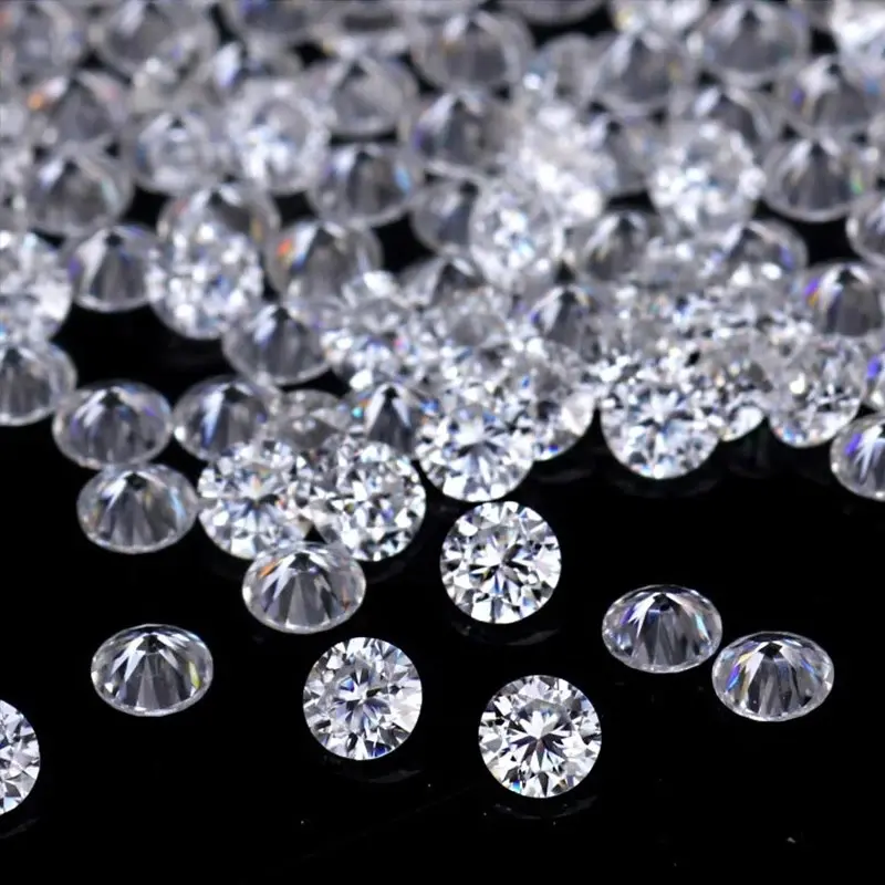 Berlian Tabur Moissanite Round 1ct Per Pack Colour White DE VVS1 (2)