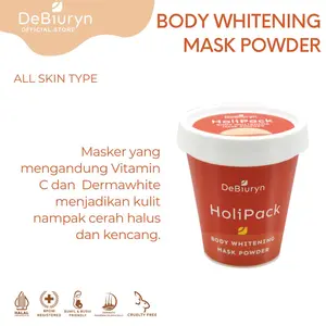 DeBiuryn HoliPack | Masker Pemutih Badan Whitening Body Bleaching Mask