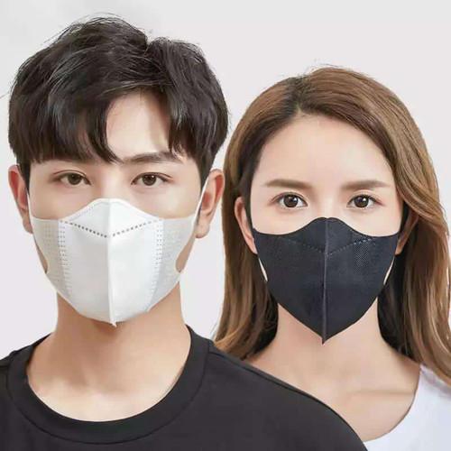 Masker Duckbill Earloop 3 Ply isi 10 pcs - Hitam, 10 pcs