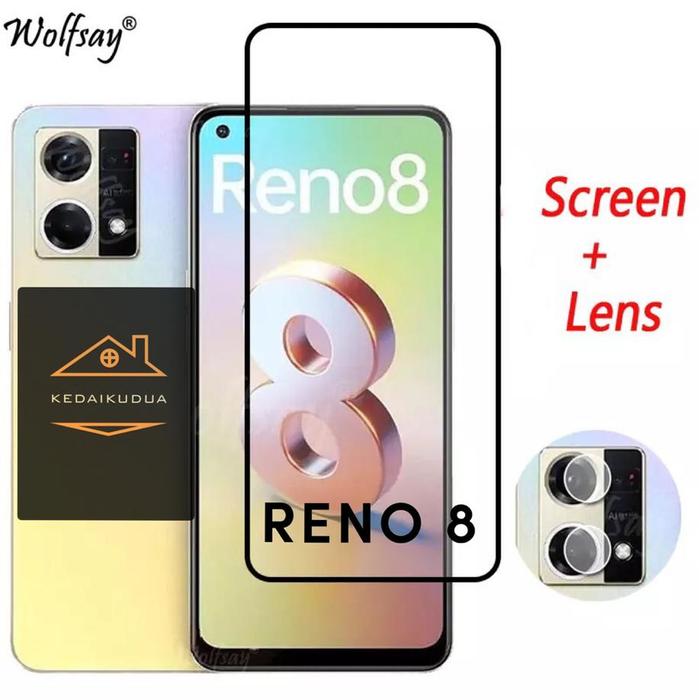 Gambar OPPO RENO 8 4G Tempered Glass Full + Camera Lens Anti Gores dari Kedaikudua Kota Administrasi Jakarta Barat Tokopedia
