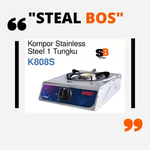 Kompor gas sanex 1 tungku stainless/kompor sanex satu tungku (K-808S)