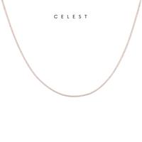 Gambar Celest - Two Prong Rose Gold Tennis Necklace Jewelry (Adjustable) | Kalung Emas Asli 18K Bersertifikat | Perhiasan 18 Karat Gold Plate | Kado Aksesoris Pernikahan Anniversary Ulang Tahun | Lapis Emas | Gift Box Mewah dari Celest Jewellery Kota Administrasi Jakarta Utara 1 Tokopedia