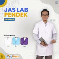 Gambar Jas Laboratorium/Jas Lab Praktek/Jas Lab Lengan Pendek (Unisex) dari Rumahjahitid Kota Tangerang Selatan 5 Tokopedia