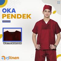 Gambar Setelan OKA Lengan Pendek/Baju Perawat Pendek/Baju OKA/Seragam OK - Pink Fanta, S dari Rumahjahitid Kota Tangerang Selatan 3 Tokopedia