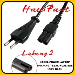 Kabel power, kabel lubang 2 / kabel printer hp / printer Epson