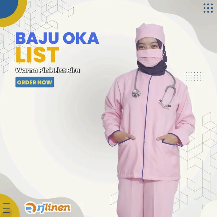 Gambar Setelan Seragam OKA List/Baju OKA List/Setelan OKA List/OKA Model List dari Rumahjahitid Kota Tangerang Selatan 5 Tokopedia