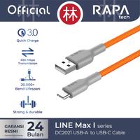 Gambar RAPAtech DC2021 - LINE MAX I - USB-A to USB-C Cable Type-C 3A QC3.0 - Biru dari RAPAtech Jakarta Kota Administrasi Jakarta Barat 5 Tokopedia