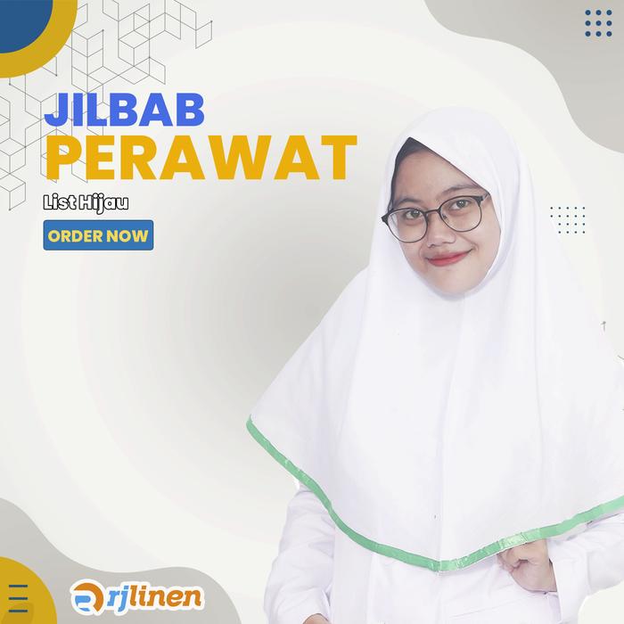 Gambar Jilbab Seragam Dinas Perawat/Jilbab Perawat/Jilbab Dinas Perawat - List Biru dari Rumahjahitid Kota Tangerang Selatan 4 Tokopedia