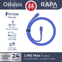 Gambar RAPAtech DC2023 - LINE MAX I - USB-C to USB-C Cable Type-C 100W 120 cm - Biru dari RAPAtech Jakarta Kota Administrasi Jakarta Barat 1 Tokopedia