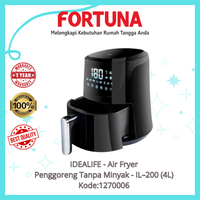 Gambar IDEALIFE - Air Fryer – Penggoreng Tanpa Minyak - IL–200 (4L) dari Fortuna Houseware Jogja Kota Yogyakarta 1 Tokopedia