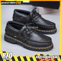 Gambar Sepatu Casual Pria Formal Docmart Low Boots Kulit Sepatu Kerja Pesta dari RfoThree Kota Bandung 1 Tokopedia