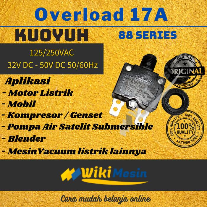 Gambar Overload Thermal Protector Circuit Breaker Kuoyuh 17A 88 Seri dari Overload Wikimesin Kab. Tangerang Tokopedia