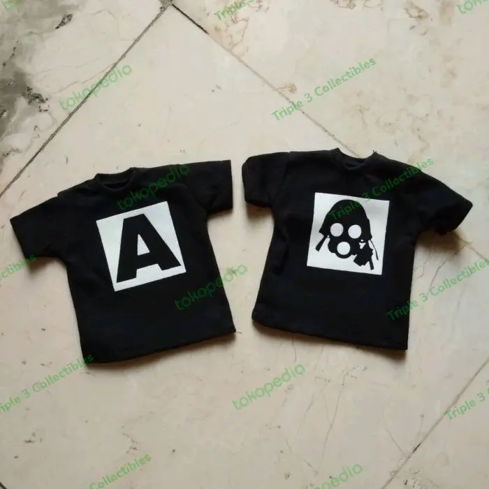 Kitbash Parts Figure 1/6 TSHIRT KAOS LOGO 3A ThreeA Glow In The Dark