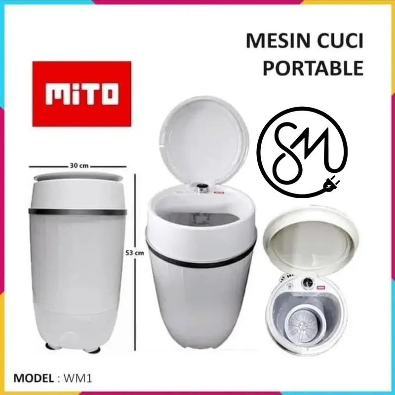 Mesin cuci Portable Mito WM1 WM-1 3.5 kg mini 2