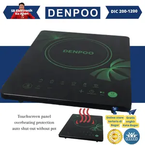 DENPOO KOMPOR LISTRIK INDUKSI TOUCH SCREEN LOWWATT DIC 200-1200