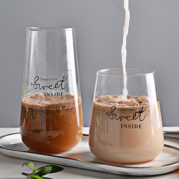 Gambar Gelas Cangkir Kopi Glass Coffee Mug Kaca Bening Unik Sweet Inside dari Zsk2020 Kota Administrasi Jakarta Pusat Tokopedia