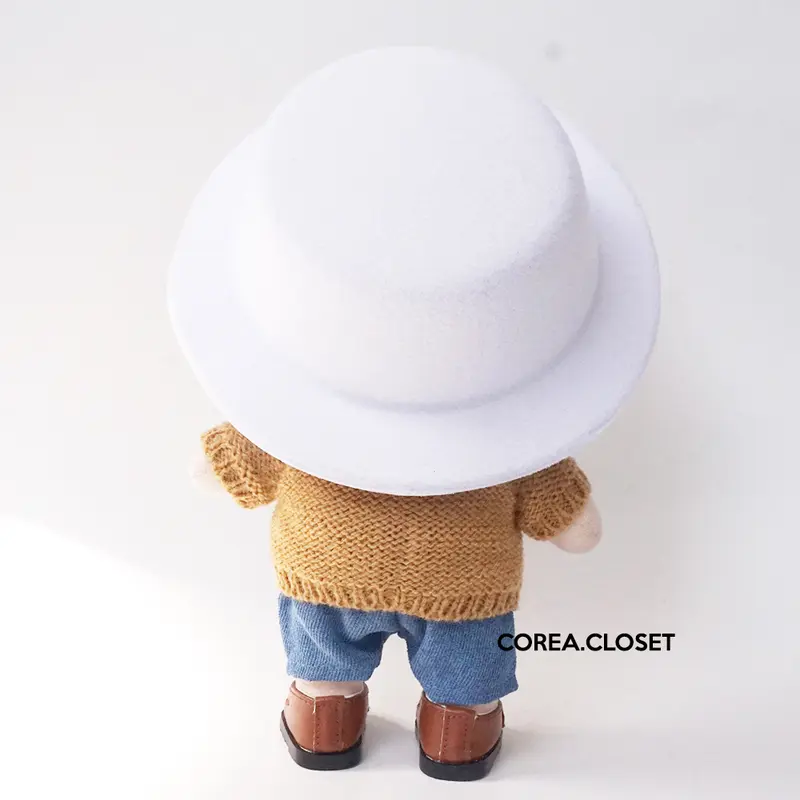 20cm Kpop Doll Hat - Homburg Cowboy Fedora Hat 4