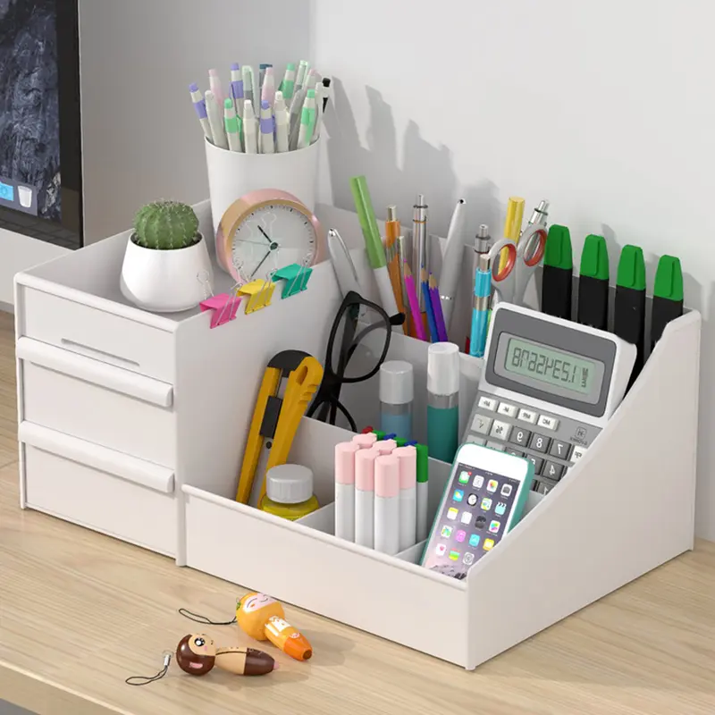 Set Rak Meja 2 Laci Kerja Stationery Make Up Kosmetik Organizer Susun 0